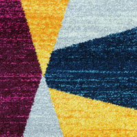 Kara 931 Multi Colour Geometric Modern Abstract Pattern Rug - Rugs Of Beauty - 6