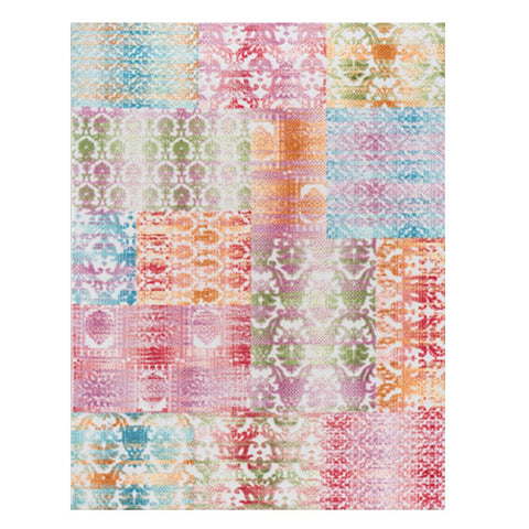 Meknes 337 Multi Coloured Modern Patterned Textured Rug - Rugs Of Beauty - 1