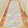 Meknes 338 Turquoise Multi Coloured Modern Patterned Textured Rug - Rugs Of Beauty - 7