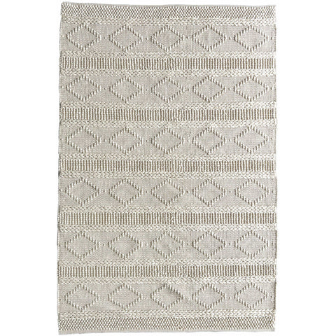 Larissa 1301 Wool Polyester Cream Tribal Rug - Rugs Of Beauty - 1