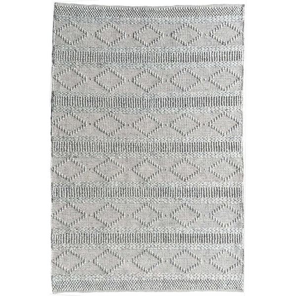 Larissa 1301 Wool Polyester Grey Tribal Rug - Rugs Of Beauty - 1
