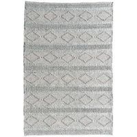 Larissa 1301 Wool Polyester Grey Tribal Rug - Rugs Of Beauty - 1