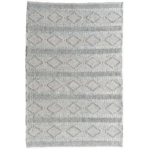 Larissa 1301 Wool Polyester Grey Tribal Rug - Rugs Of Beauty - 1
