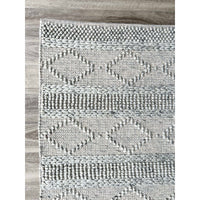 Larissa 1301 Wool Polyester Grey Tribal Rug - Rugs Of Beauty - 3