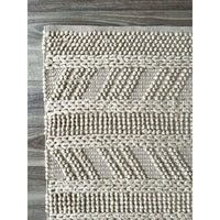 Larissa 1302 Wool Polyester Cream Tribal Rug - Rugs Of Beauty - 3