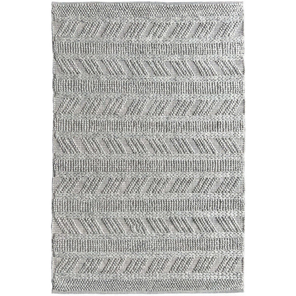 Larissa 1302 Wool Polyester Grey Tribal Rug - Rugs Of Beauty - 1