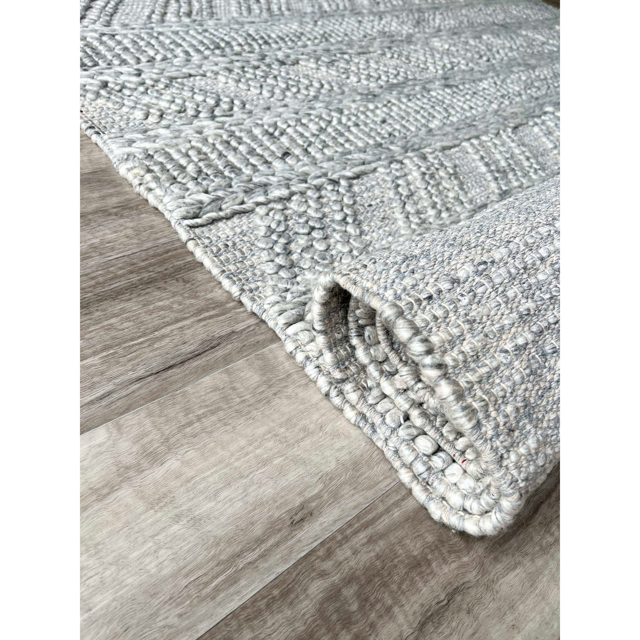 Larissa 1302 Wool Polyester Grey Tribal Rug - Rugs Of Beauty - 4