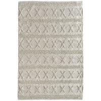 Larissa 1303 Wool Polyester Cream Tribal Rug - Rugs Of Beauty - 1