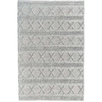 Larissa 1303 Wool Polyester Grey Tribal Rug - Rugs Of Beauty - 1