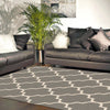 Dover Lattice Grey Beige Modern Trellis Rug - 5