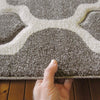 Dover Lattice Grey Beige Modern Trellis Rug - 7