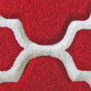 Dover Lattice Red Beige Modern Trellis Rug - 5