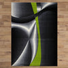 Guildford 645 Lime Green Charcoal White Modern Patterned Rug - Rugs Of Beauty - 3