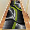 Guildford 645 Lime Green Charcoal White Modern Patterned Rug - Rugs Of Beauty - 7