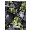 Guildford 646 Lime Green Charcoal White Modern Abstract Patterned Rug - Rugs Of Beauty - 1