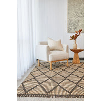 Odisha 2755 Chocolate Natural Patterned Modern Jute Rug - Rugs Of Beauty - 2
