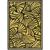 Florence Broadhurst Japanese Fans Gold 039305 Designer Wool Rug - Rugs Of Beauty - 1
