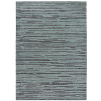 Florence Broadhurst Slub Charcoal 039405 Designer Wool Viscose Rug - Rugs Of Beauty - 1