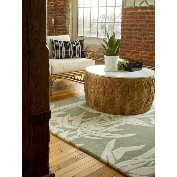 Florence Broadhurst Japanese Bamboo Jade 039507 Designer Wool Rug - Rugs Of Beauty - 3