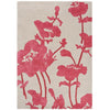 Florence Broadhurst Floral 300 Poppy 039600 Designer Wool Viscose Rug - Rugs Of Beauty - 1