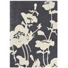 Florence Broadhurst Floral 300 Charcoal 039604 Designer Wool Viscose Rug - Rugs Of Beauty - 1