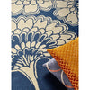 Florence Broadhurst Japanese Floral Midnight 039708 Designer Wool Rug - Rugs Of Beauty - 4
