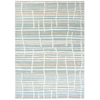Florence Broadhurst Tortoiseshell Stripe Jade 039808 Designer Wool Rug - Rugs Of Beauty - 1