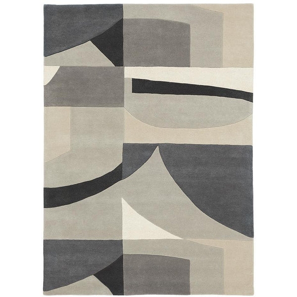 Harlequin Bodega Stone 040504 Designer Wool Rug - Rugs Of Beauty - 1