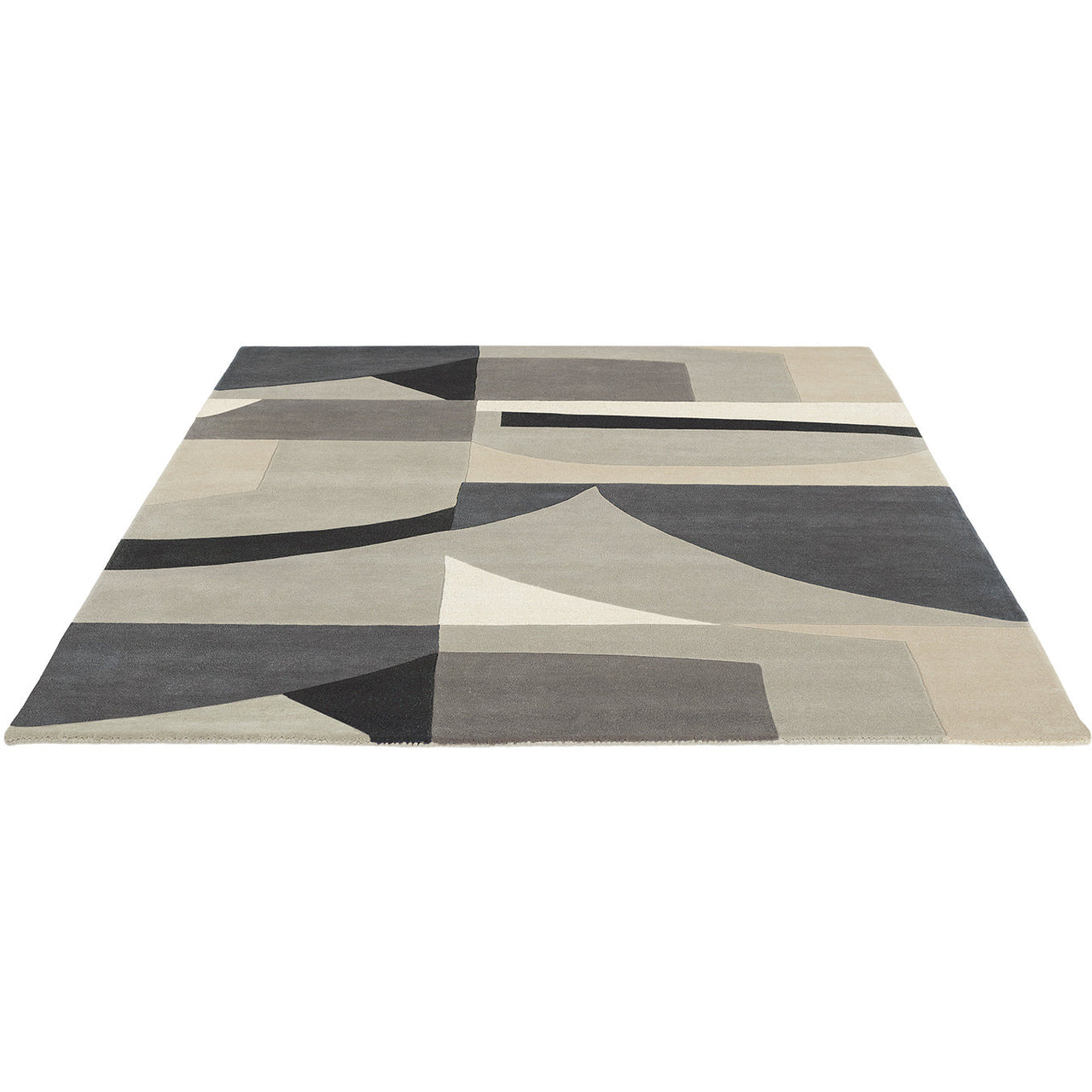 Harlequin Bodega Stone 040504 Designer Wool Rug - Rugs Of Beauty - 4