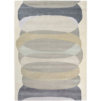Harlequin Elliptic Charcoal 140304 Designer Wool Rug - Rugs Of Beauty - 1
