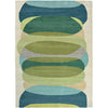 Harlequin Elliptic Emerald 140307 Designer Wool Rug - Rugs Of Beauty - 1