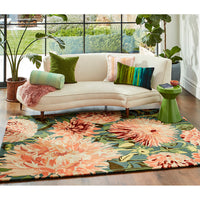 Harlequin Dahlia Coral Wilderness 142408 Designer Wool Rug - Rugs Of Beauty - 3