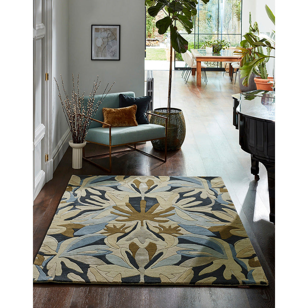 Harlequin Melora Hempseed Exhale 142701 Designer Wool Viscose Rug - Rugs Of Beauty - 3
