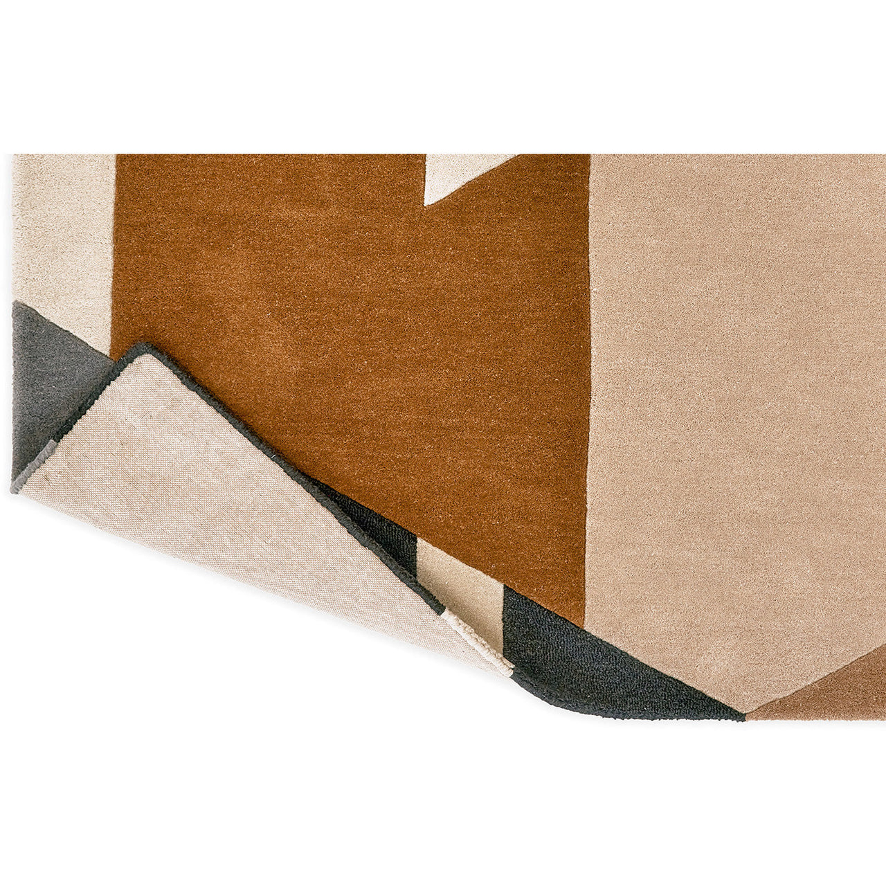 Harlequin Popova Caramel Slate Shell 143101 Designer Wool Rug - Rugs Of Beauty - 6