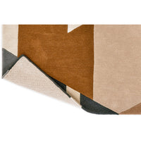 Harlequin Popova Caramel Slate Shell 143101 Designer Wool Rug - Rugs Of Beauty - 6