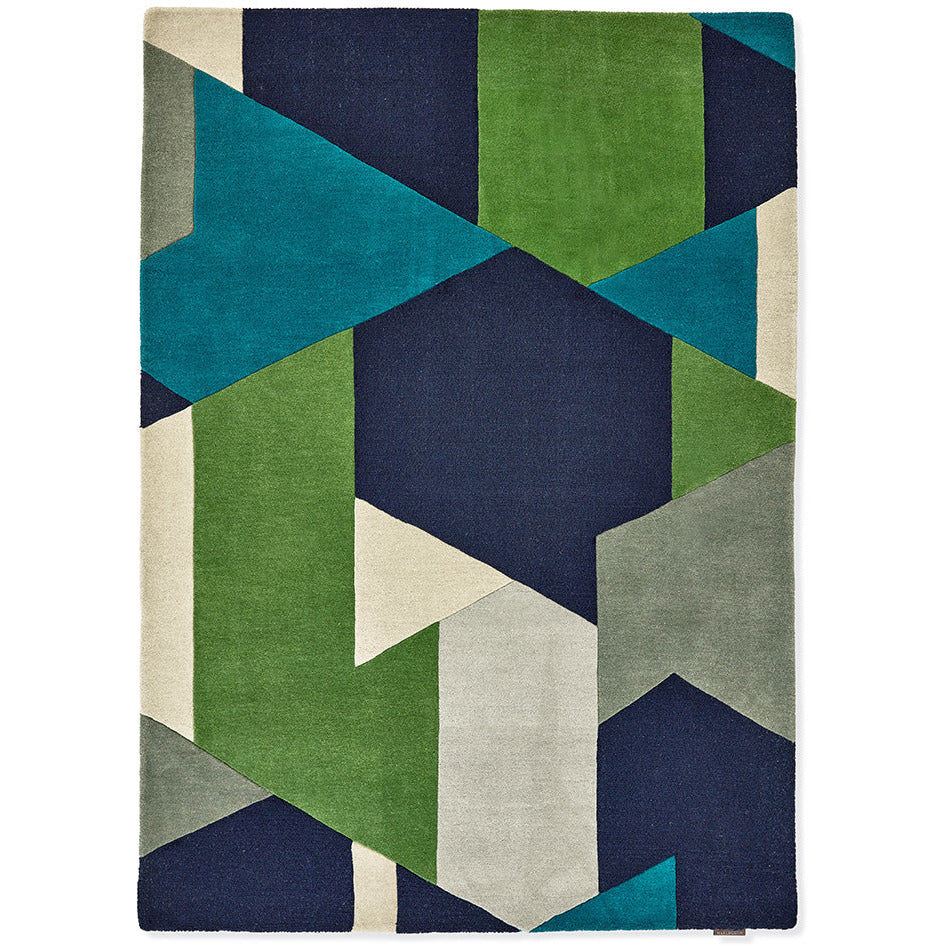Harlequin Popova Amazonia Sea Glass 143108 Designer Wool Rug - Rugs Of Beauty - 1
