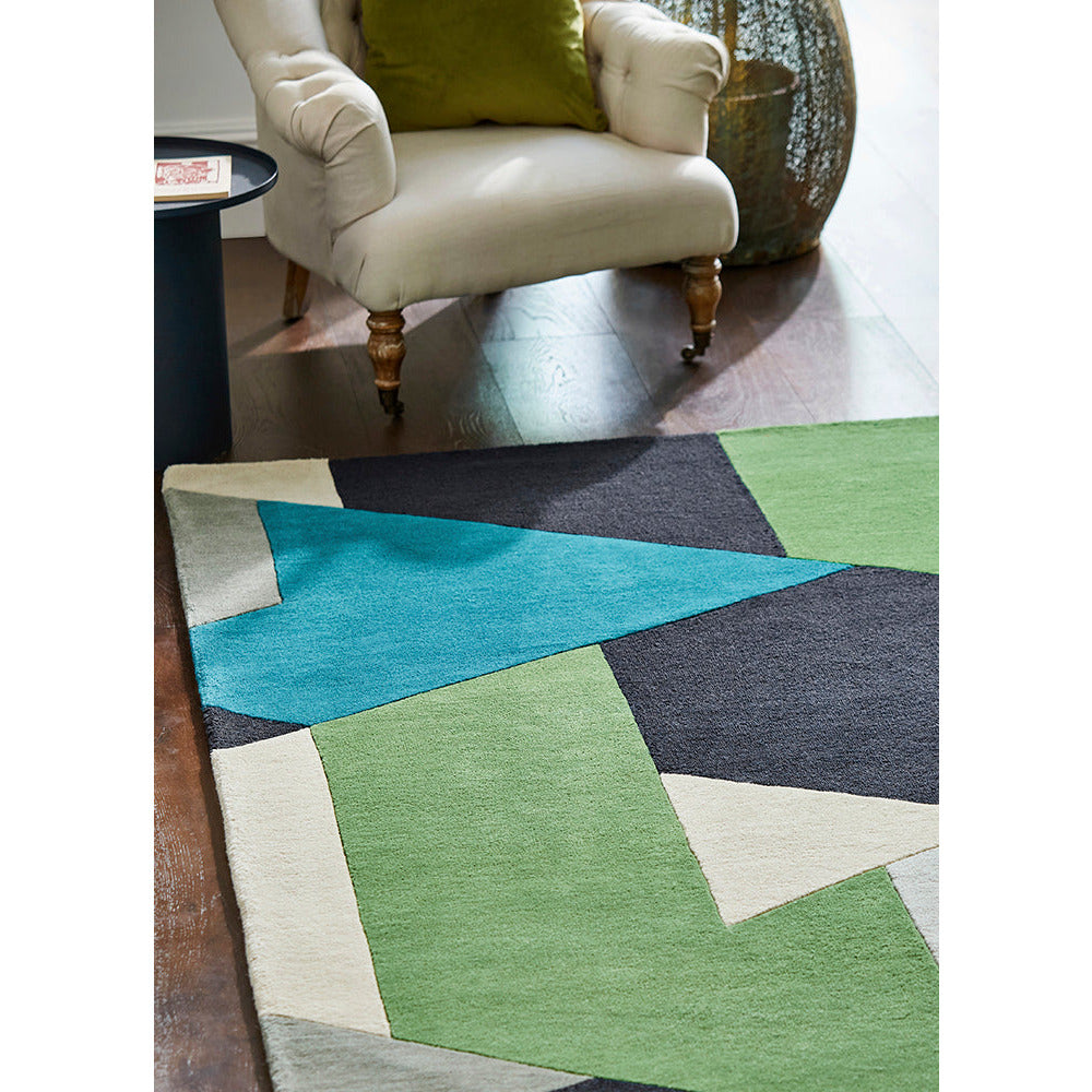 Harlequin Popova Amazonia Sea Glass 143108 Designer Wool Rug - Rugs Of Beauty - 2