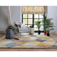 Harlequin Rhythym Saffron 40906 Rug Designer Wool Rug - Rugs Of Beauty - 2