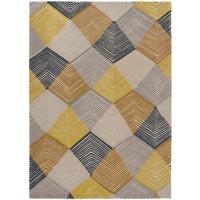 Harlequin Rhythym Saffron 40906 Rug Designer Wool Rug - Rugs Of Beauty - 1