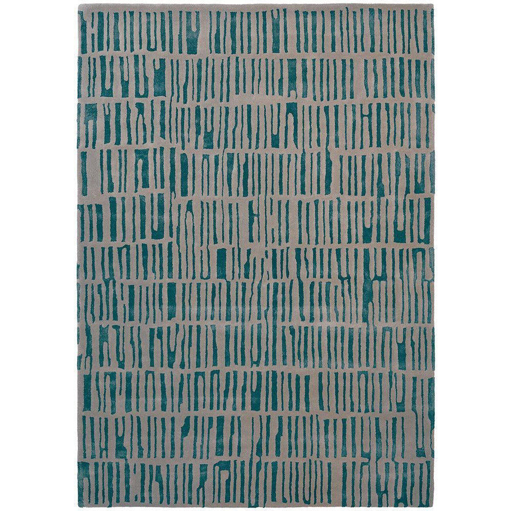 Harlequin Skintilla Kingfisher 41707 Designer Wool Viscose Rug - Rugs Of Beauty - 1