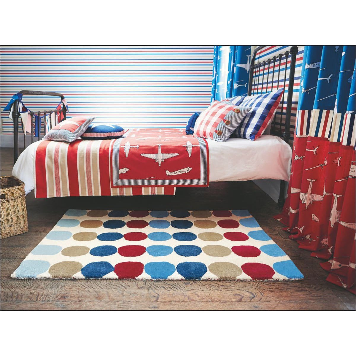 Harlequin Abacus Primary 42108 Modern Designer Kids Wool Rug - Rugs Of Beauty