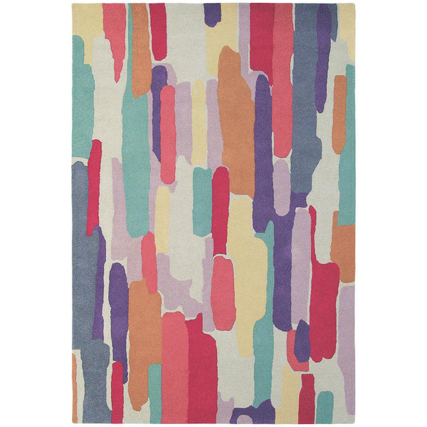 Harlequin Trattino Berry 44805 Designer Modern Wool Rug - Rugs Of Beauty