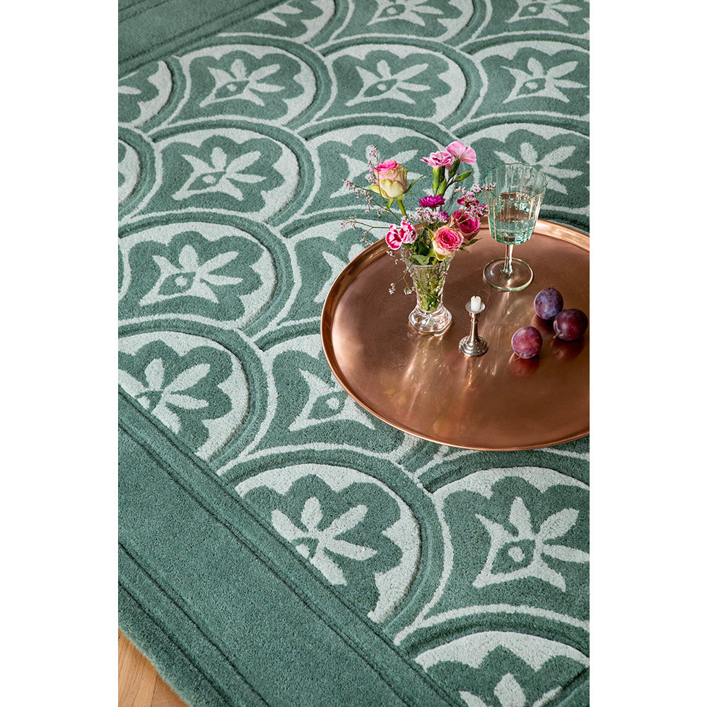 Laura Ashley Catarina Fern 080807 Designer Wool Rug - Rugs Of Beauty - 3