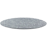 Laura Ashley Cleavers Dark Steel Round 080904 Designer Wool Rug - Rugs Of Beauty - 4