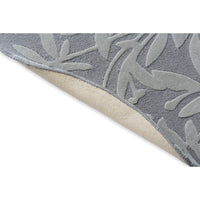 Laura Ashley Cleavers Dark Steel Round 080904 Designer Wool Rug - Rugs Of Beauty - 6