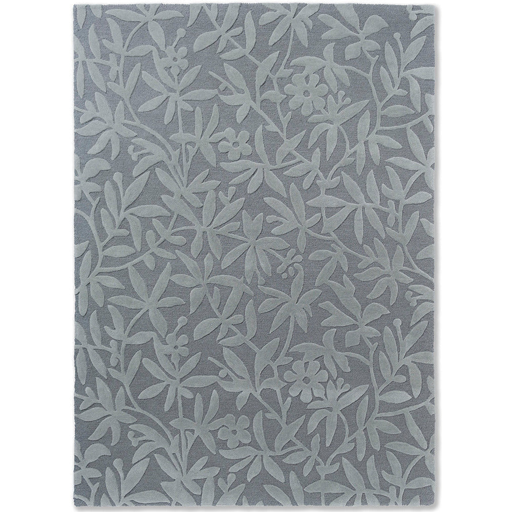 Laura Ashley Cleavers Dark Steel 080904 Designer Wool Rug - Rugs Of Beauty - 1