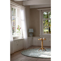 Laura Ashley Cleavers Duck Egg 080907 Round Designer Wool Rug - Rugs Of Beauty - 2