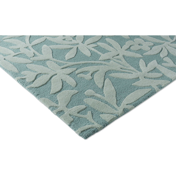 Laura Ashley Cleavers Duck Egg 080907 Designer Wool Rug - Rugs Of Beauty - 3