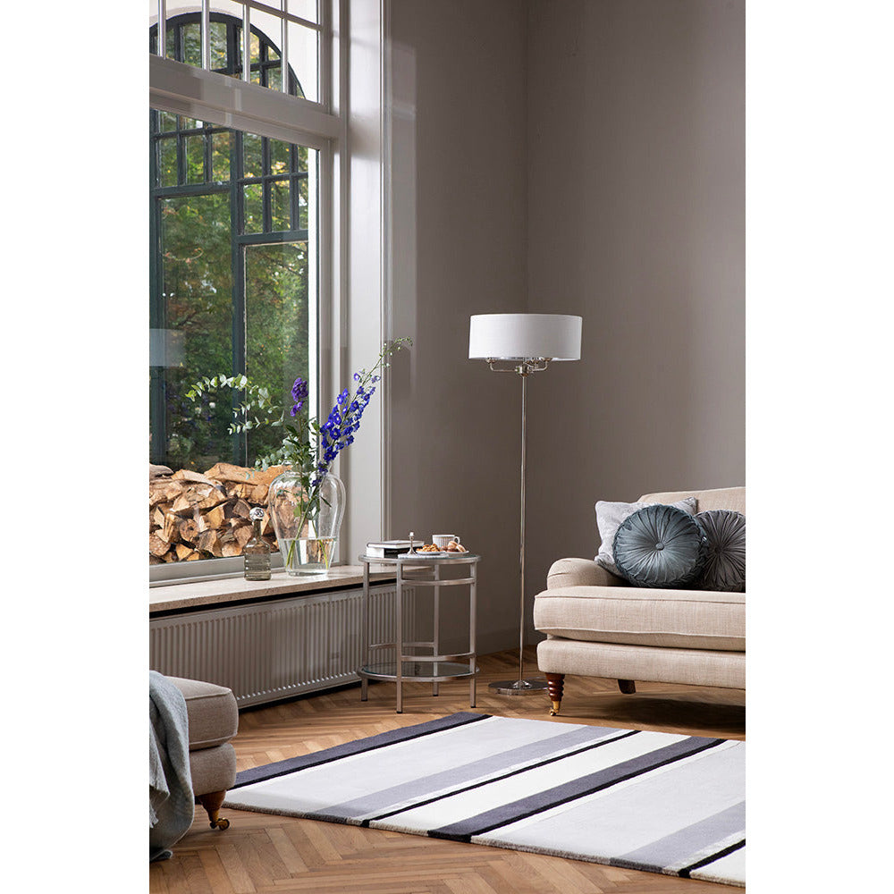 Laura Ashley Eaton Charcoal 081004 Designer Wool Viscose Rug - Rugs Of Beauty - 2