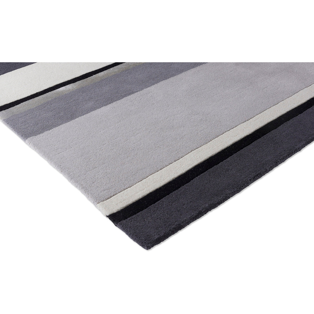 Laura Ashley Eaton Charcoal 081004 Designer Wool Viscose Rug - Rugs Of Beauty - 5